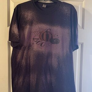 Gildan Women’s Halloween Shirt - Black and Purple